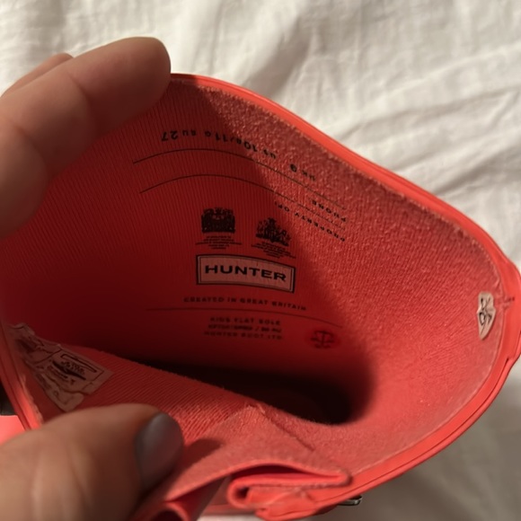 Girls pink Hunter Rain Boots - Picture 5 of 6